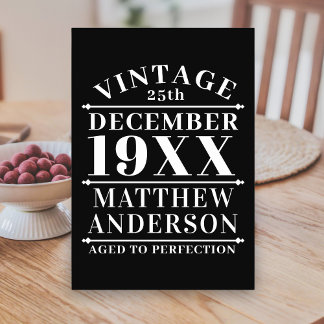 Numéro De Table Personnalisé Vintage à la perfection