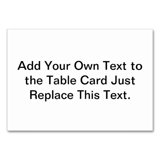 Numéro De Table Personnaliser Ajouter un nom Photo ou oeuvre d'art (Devant)