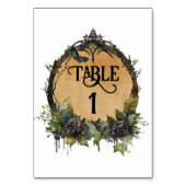 Numéro De Table Personnaliser aquarelle Vintage (Dos)