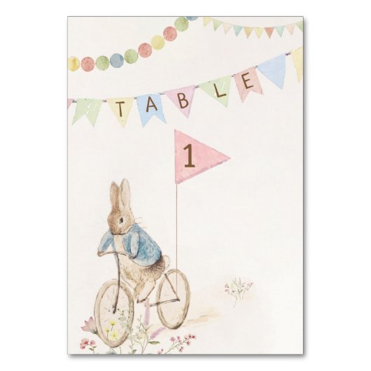 Numéro De Table Peter le lapin lapin Baby shower neutre entre les (Par défaut)
