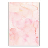 Numéro de table petite citrouille blanche et rose (Dos)
