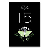 Numéro De Table Phases Luna Moth Moon (Dos)