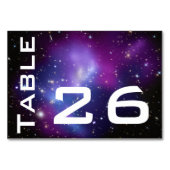 Numéro De Table Photo céleste Galaxie violette numérotée (Devant)