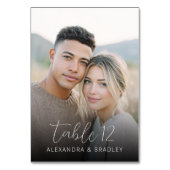 Numéro De Table Photo Chaleur Romantique (Par défaut)