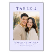 Numéro De Table Photo Contemporain Navy Chaud (Dos)