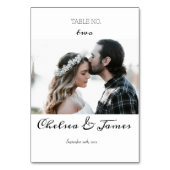 Numéro De Table Photo de calligraphie minimal élégant (Par défaut)