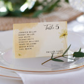 Numéro De Table Photo de grâce de l'heure d'or et Mariage floral