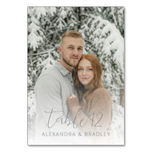 Numéro De Table Photo d'hiver cosy