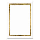 Numéro de table photo en confettis or blanc chic m (Dos)