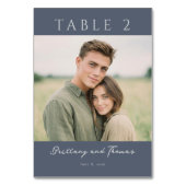 Numéro De Table Photo minimaliste de marine calme (Dos)