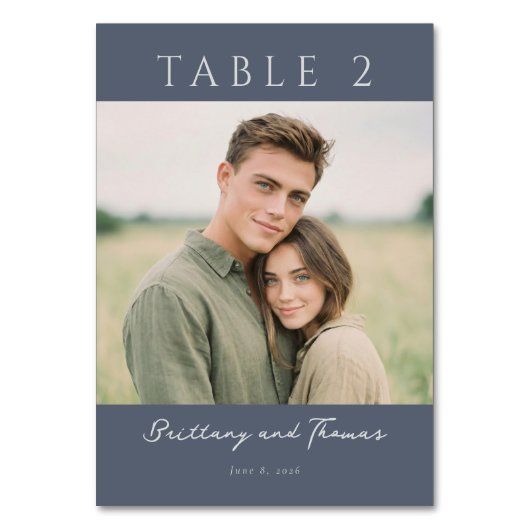 Numéro De Table Photo minimaliste de marine calme (Par défaut)