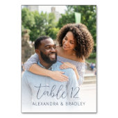 Numéro De Table Photo Romantique Vert Joyeux (Par défaut)