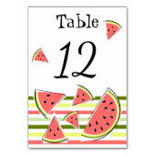 Numéro De Table Pièces de pastèque Bande classique mince (Dos)