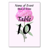 Numéro De Table Pierre rose foncé (Par défaut)