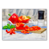 Numéro De Table Piments doux encore en vie (Devant)