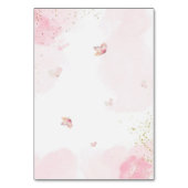 Numéro De Table  Pink 4th Royal Princess Castle Birthday Party  (Dos)