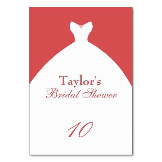 Numéro De Table Pink Fête des mariées Mariage Gown (Par défaut)