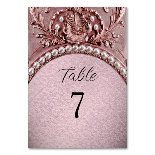 Numéro De Table Pink Flower Table Number (Par défaut)