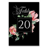 Numéro De Table Pink Magnolia, Réception de mariage (Dos)