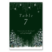 Numéro De Table Pins d'hiver Pneus Snowflakes (Par défaut)