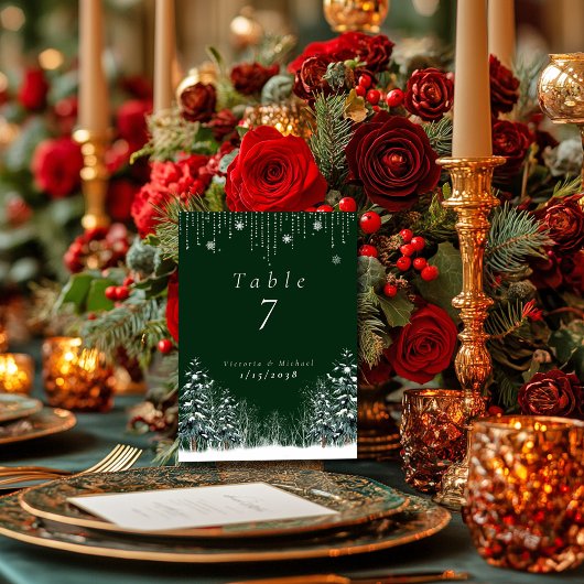 Numéro De Table Pins d'hiver Pneus Snowflakes