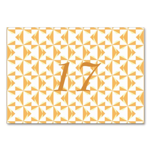 Numéro De Table Pinwheels (Devant)