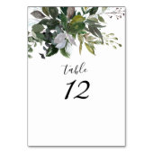 Numéro De Table PixDezines Aquarelle Verdure Eucalyptus (Dos)
