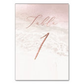 Numéro De Table PixDezines Blush Coastal Élégante Calligraphie No  (Par défaut)