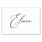 Numéro De Table PixDezines Élégante Calligraphie Romantique Onze 1 (Dos)