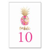 Numéro De Table PixDezines Faux Ananas Or/Cartes de table (Par défaut)