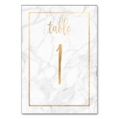 Numéro De Table PixDezines Faux Gold/Table No 1+/Marble (Par défaut)