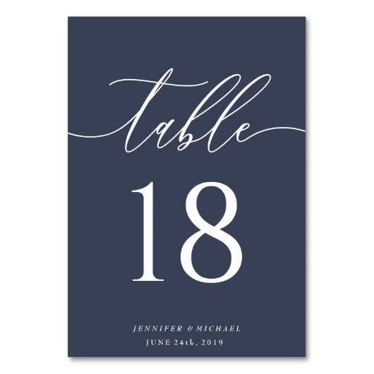 Numéro De Table Place de siège moderniste marine (Par défaut)