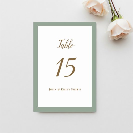 Numéro De Table Placeholders, placeholder names and numbers
