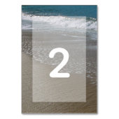 Numéro De Table Plage balnéaire & Mariage de sable (Dos)
