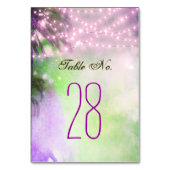 Numéro De Table Plage Palms violet Mariage (Par défaut)