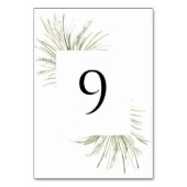 Numéro De Table Plage Pampas Cadre En Herbe (Par défaut)
