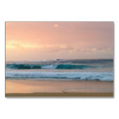 Numéro De Table Plage Sunset avec océan (Dos)