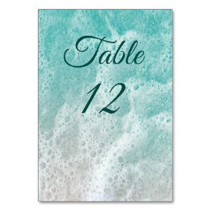 Numéro De Table Plage Waves Sandy Toits Salty Baisers Tableau Numé