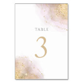 Numéro De Table plan d'aquarelle Tableau Numéro 3 (Dos)