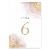 Numéro De Table plan d'aquarelle Tableau Numéro 6 (Dos)