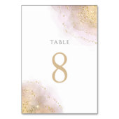 Numéro De Table plan d'aquarelle Tableau Numéro 8 (Dos)