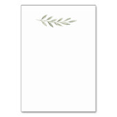 Numéro De Table Plan de table de mariage à branche d'olive minimal (Dos)