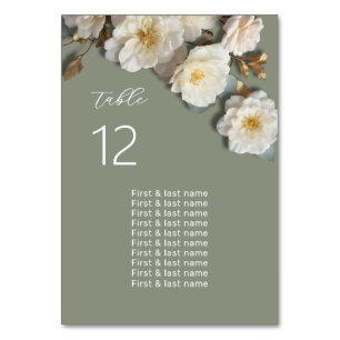Numéro De Table Plan de table de mariage aux fleurs 3D