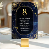 Numéro De Table Plan de table de mariage ciel soleil et lune