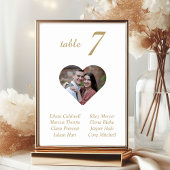 Numéro De Table Plan de table de mariage élégant et unique en or