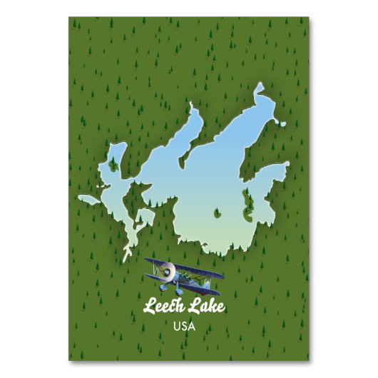 Numéro De Table Plan de voyage du lac Leech (Par défaut)