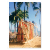 Numéro De Table Planches de surf de Waikiki Beach (Par défaut)