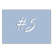 Numéro De Table Plaques de table bleu acier (Devant)