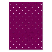 Numéro De Table Plum Hydrangea do-it-yourself Tente Place Card (Dos)