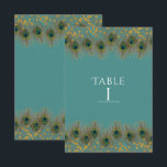 Numéro de table Plume de paon & Or TOUTE COULEUR<br><div class="desc">Carte de numéro de table Plume de paon & Or TOUTE COULEUR. Recherchez les articles assortis dans ma boutique. Contactez-moi pour une commande personnalisée.</div>